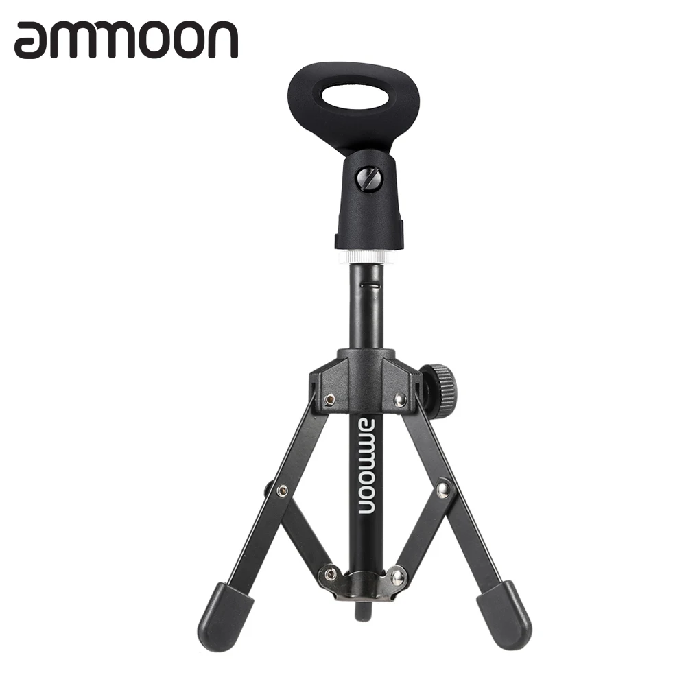 Ammoon MS 12 микрофонная стойка Складная Настольная штатив Трипод с MC4 Mic Клип