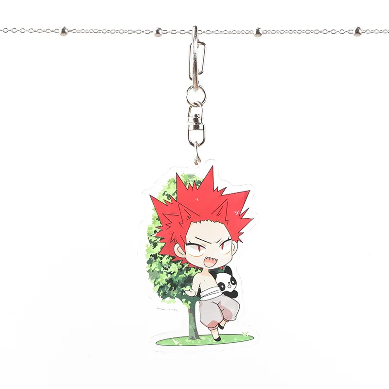 1 Мой герой Academy аниме акриловый брелок Kirishima Eijiro Midoriya izku Todoroki Shoto милый смешной кулон брелок Llaveros подарок - Цвет: 1