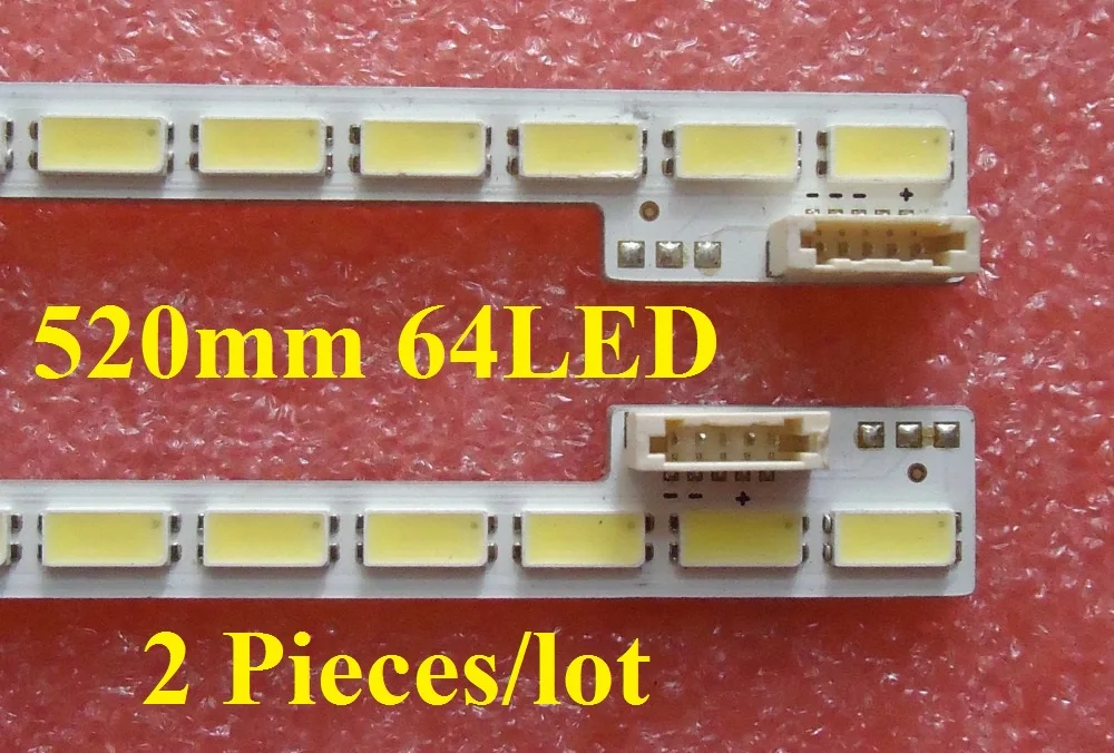Светодиодная лента для подсветки 520MMLJ64 03260A 2011SGS48 7030 64 L R REV1.0 2 шт.|Адаптеры AC/DC| |