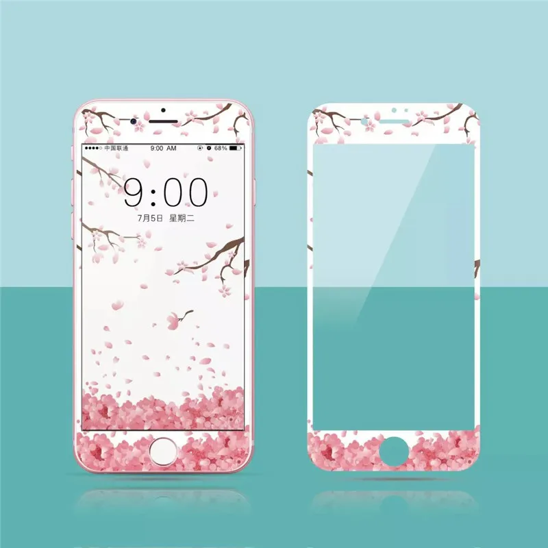 3D мягкое закаленное стекло для iPhone 8 7 plus полное покрытие защита экрана прекрасные
