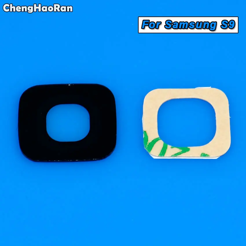 S9 ChengHaoRan объектив для камеры samsung Galaxy S3 S4 S5 S6 S7 Edge Plus S8 S9 задний объектив камеры с клейкой наклейкой - Цвет: S9