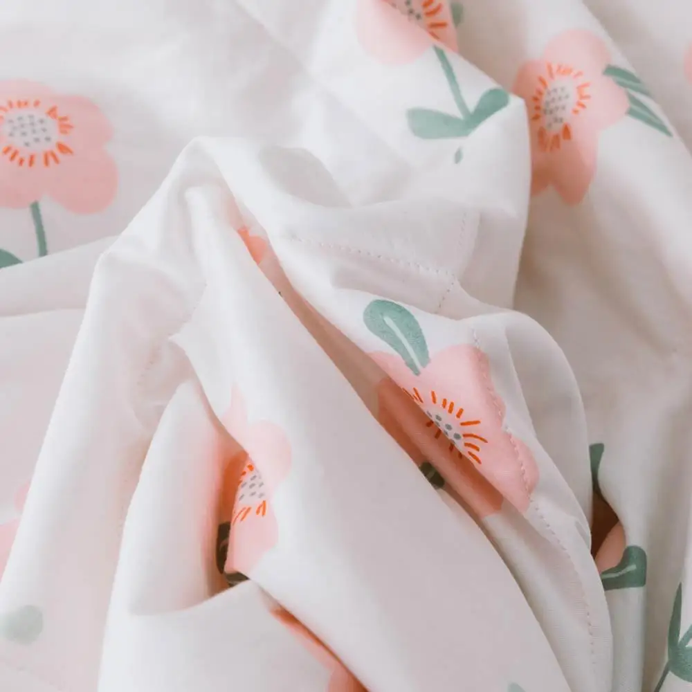 INS/стеганое одеяло с розовыми и зелеными цветами летнее стеганое покрывало из