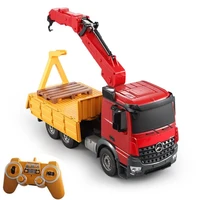 electric remote control engineering truck vehicle 2 4g e565 001 simulation lift construction truck big crane rc truck model toy