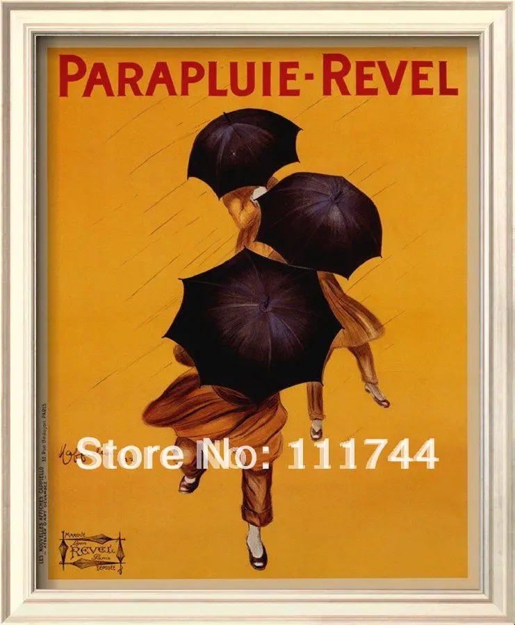 

canvas painting modern art abstract Parapluie Revel c.1922 by Leonetto Cappiello 100% handmade High quality