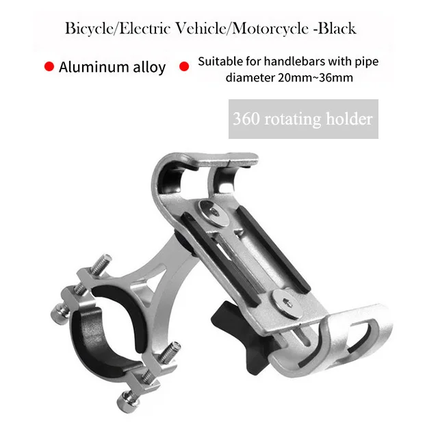 Rotating Silver 3,5-6,5 дюймовое велосипедное крепление для телефона в автомобиле держатель для Ulefone S10 Pro S7 Note 7 Броня X2 3T 6E микс MTB горный велосипед мотор Руль Клип Стенд - Цвет: Rotating Silver