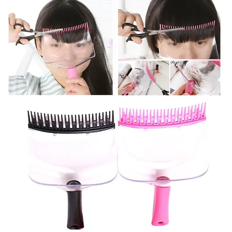 

DIY bangs hair clipper hairdressing scissors cutting Easy to carry haircut Appliances Face Protecting Disposable Face Shield
