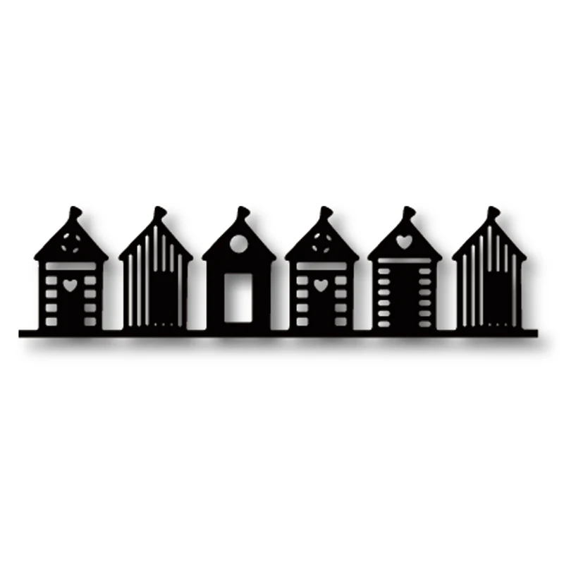 Пляжные дома Edge Punch Building 135*34 мм металлические режущие штампы альбом скрапбукинга