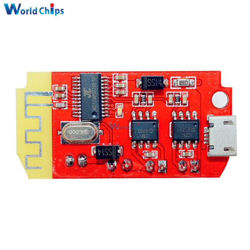 Плата цифрового усилителя звука Micro USB 3 7 в 5 В Вт двойная плата DIY Bluetooth динамик