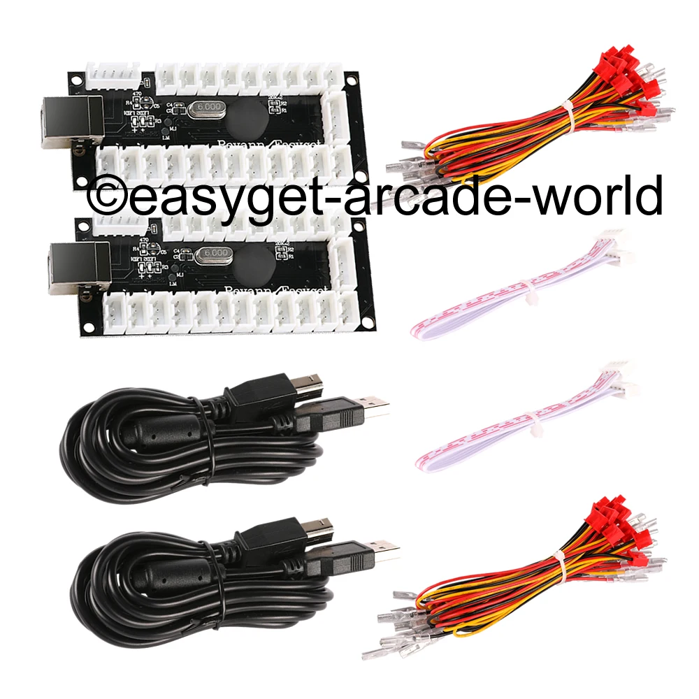 Набор запчастей для аркадных игр Reyann светодиодный комплект сделай сам 2 USB