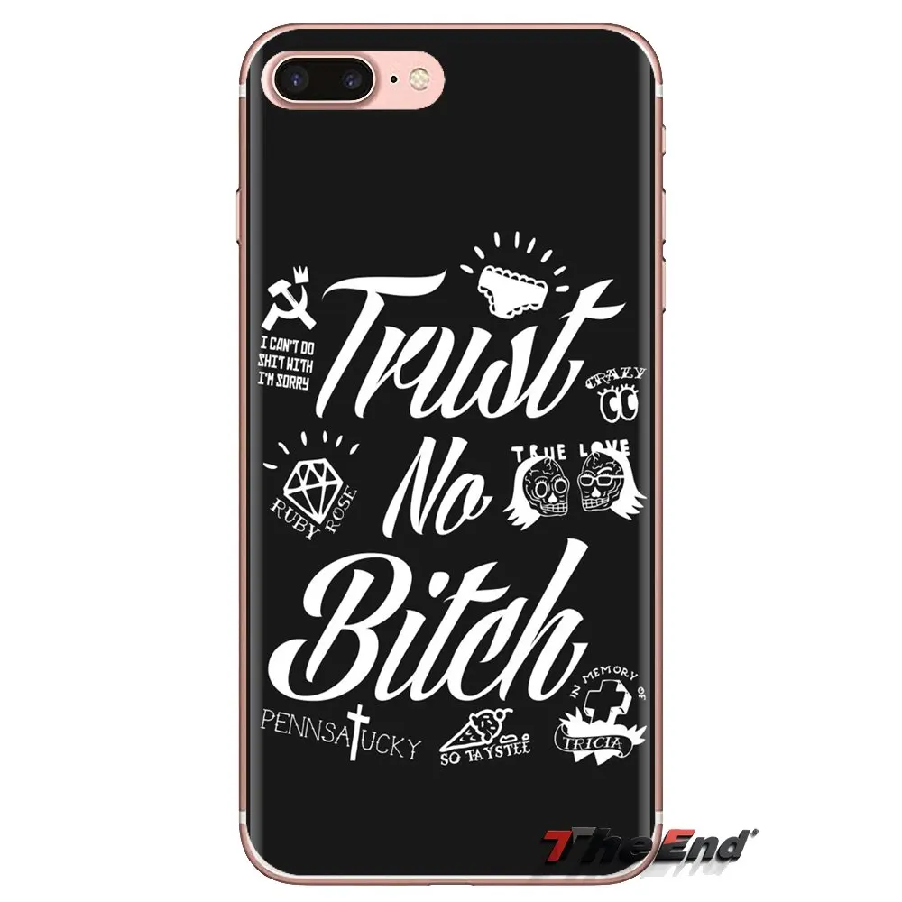 Для Samsung Galaxy A3 A5 A7 A9 A8 Star A6 Plus 2018 2015 2016 2017 прозрачный мягкий чехол для кожи Trust no bitch