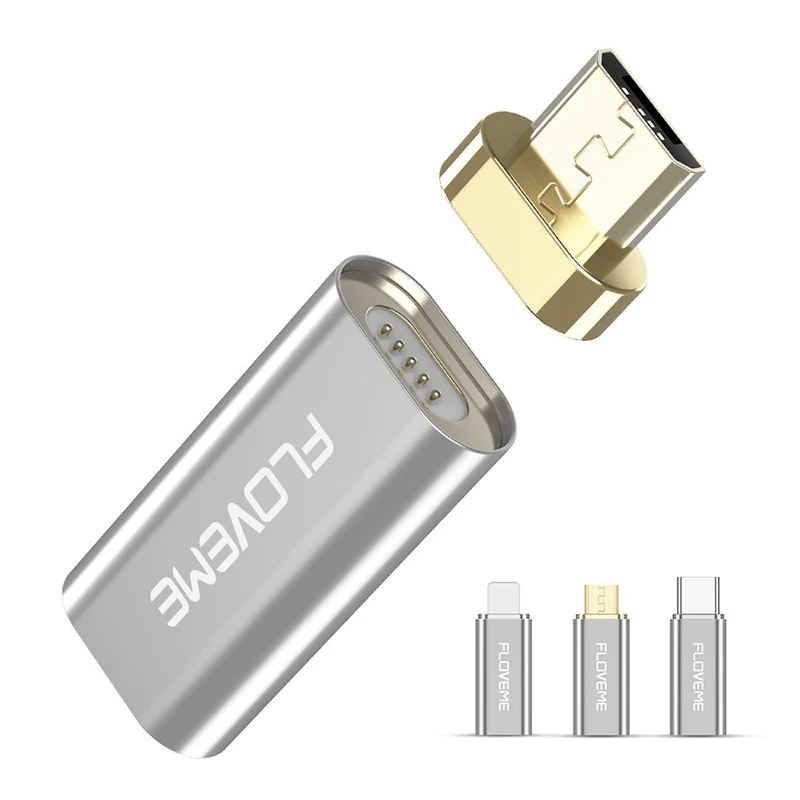 Магнитный адаптер Type C Micro USB для освещения преобразователь коннектор поддержка