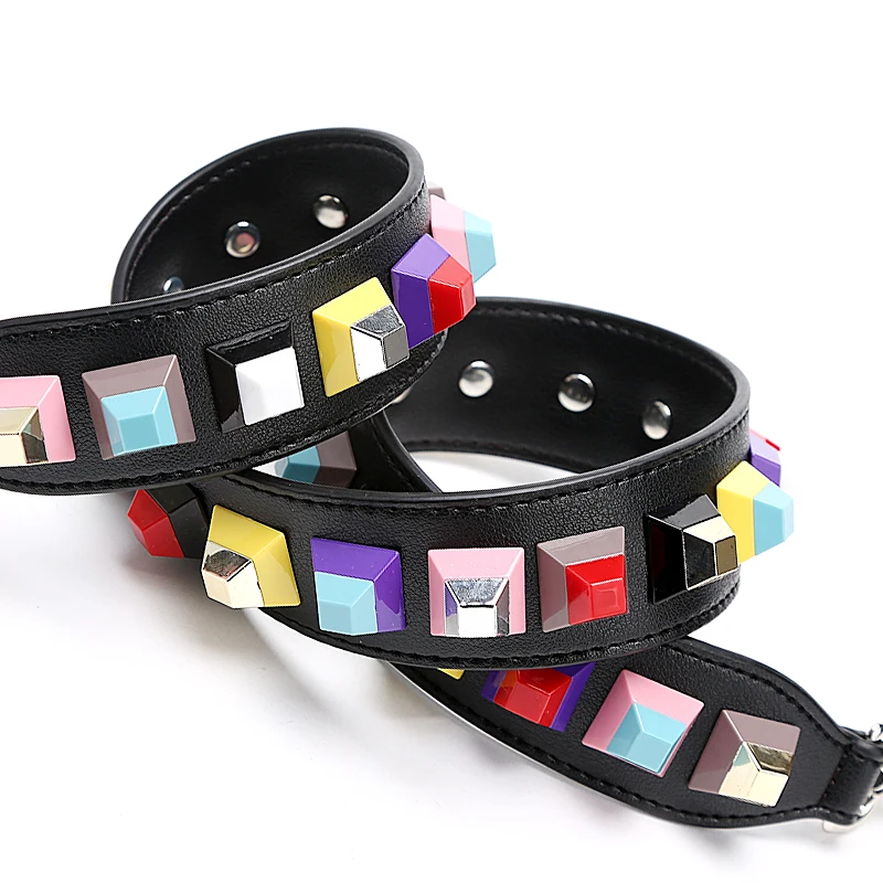 BENVICHED 2022 new colorful rivets wide shoulder strap you fashion hit color accessories R130 | Багаж и сумки