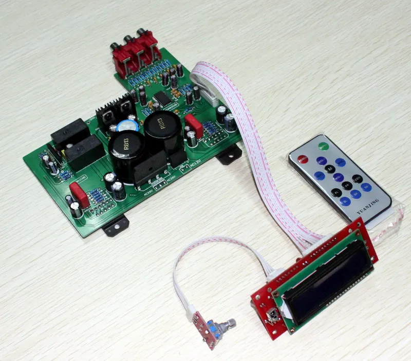 

LM3886 with LCD with remote 2.0 power amplifier Board (2*68W)