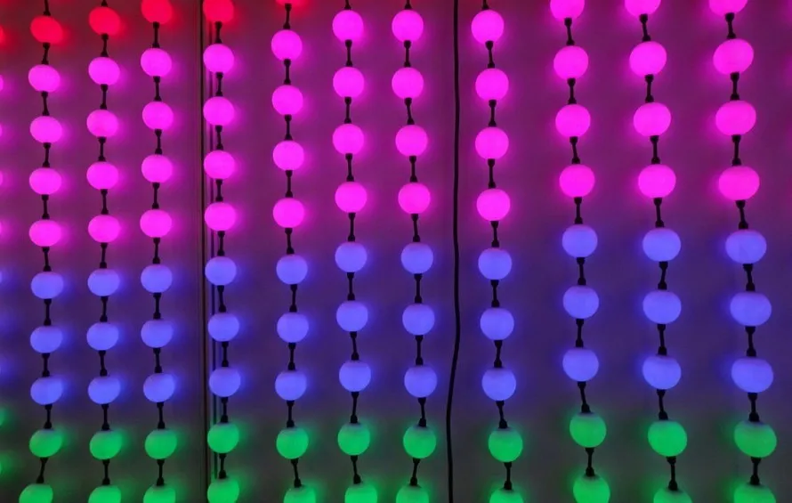 100 шт. полный Цвет мяч светодиодный Pixel Модуль 50 мм 360 градусов DC12V Double Side 5050 RGB + WS2811
