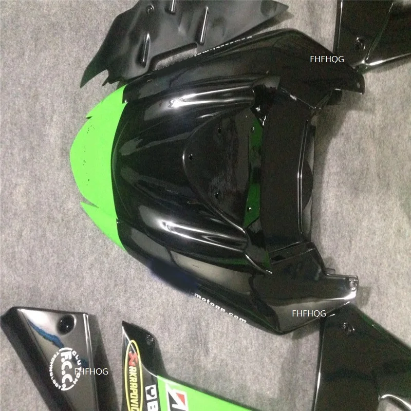 moto аксессуары зелено-черные Обтекатели ZX10R 04-05 для KAWASAKI NINJA ZX 10R 04 05 ZX-10R 10 R 2004 2005 наборы обтекателей