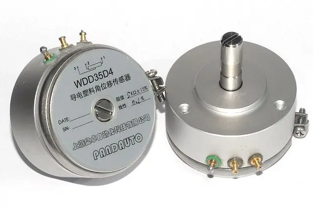 

0.1% linearity WDD35D-4 conductive plastic angular displacement sensor potentiometer 1K|2K|5K
