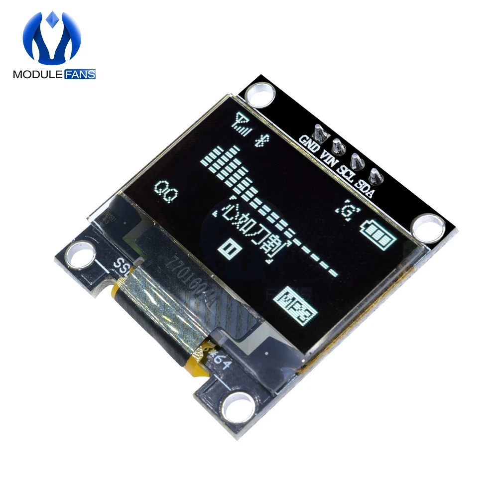 0,96 дюймов I2C IIC Серийный 128X64 128*64-белый топ с o-образным светодиодный Светодиодный Дисплей модуль совместим для Arduino STM32 контроллер драйвер платы 3V 5v