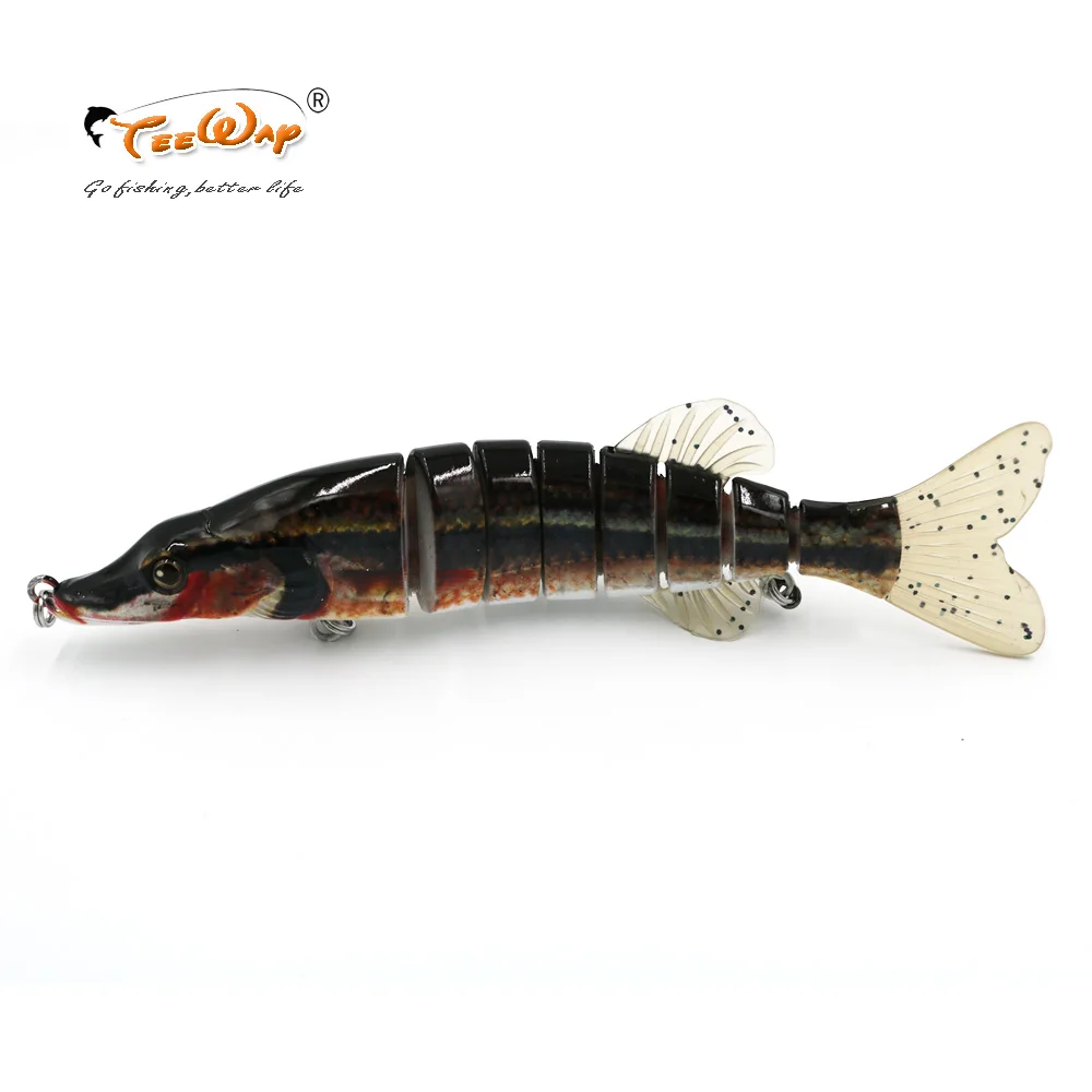 Новый продукт рыболовная приманка 8 сегментов Swimbait Crankbait тяжелая медленная 38 г 16