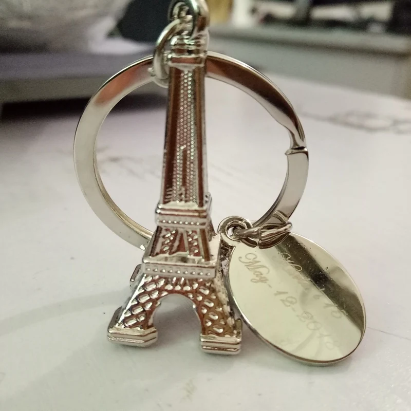 Персонализированные Креативные Свадебные сувениры мини брелок башня свадебные
