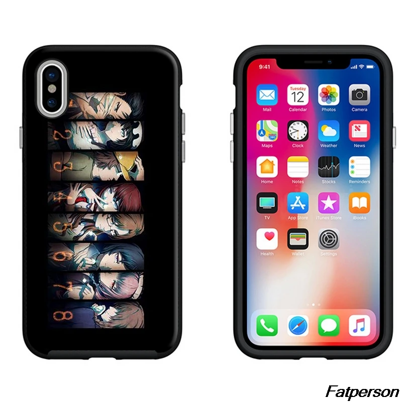 Steins Gate черный мягкий силиконовый чехол для телефона из ТПУ Apple iPhone X10 8plus 7 7plus 6 6splus 5