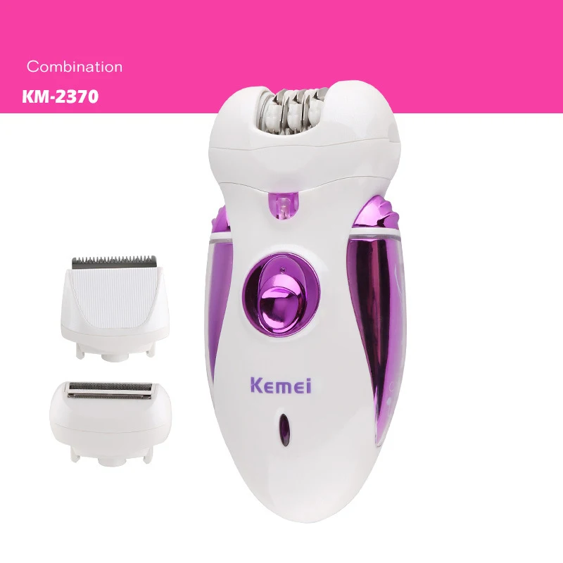 Kemei KM-2370 3 в 1 электробритва набор для женщин перезаряжаемые удаления волос станок