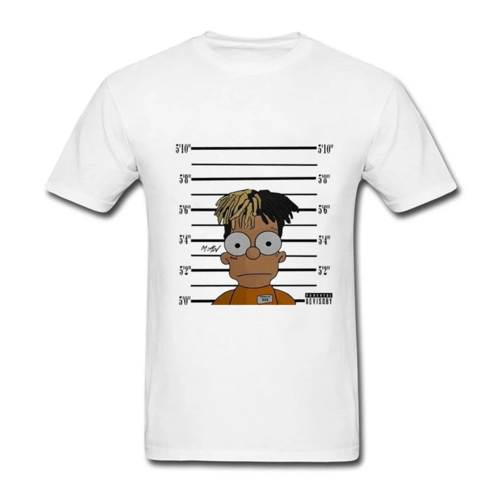 Xxxtentacion Мужская футболка с принтом homme Симпсоны Повседневная для фитнеса крутая