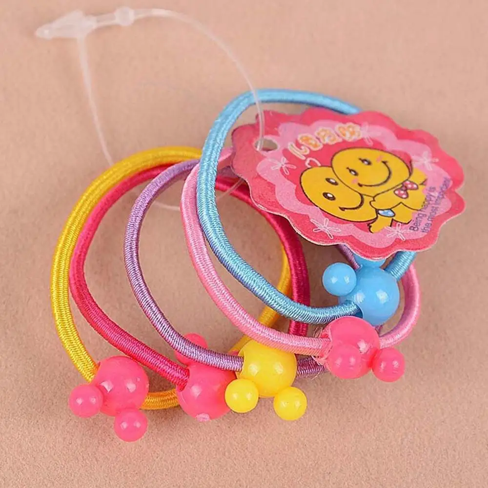 5 шт. высококачественные резинки для волос с круглыми шариками Детские