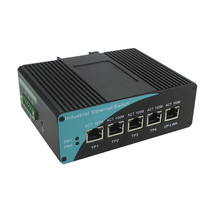 Промышленный Коммутатор ethernet WangLink 5 портов 10/100M 40 + 85C широкий коммутатор с рабочей
