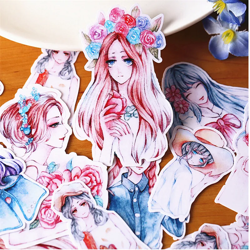 14 шт. креативные милые самодельные Стикеры для скрапбукинга mori girl/pretty