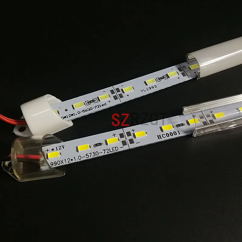 5 шт. 50 см DC12V SMD 5630/5730 светодиодная Жесткая полоса + крышка для ПК Светодиодная