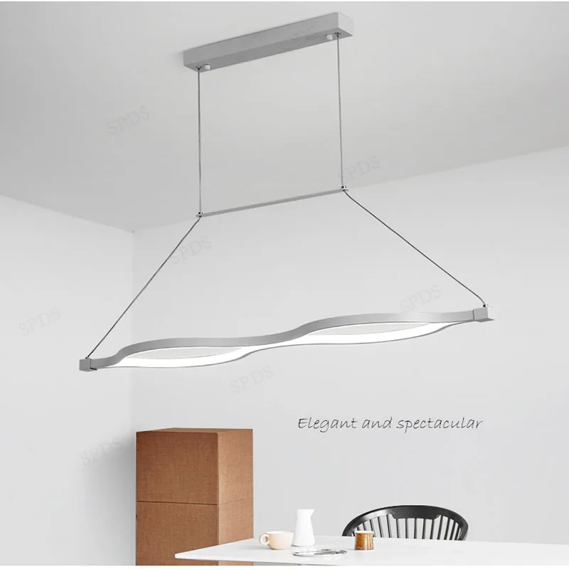Aluminium Cord Pendant Chandelier Interior Lamps Home Improvement Restaurant LED lamparas de techo colgante moderna | Лампы и