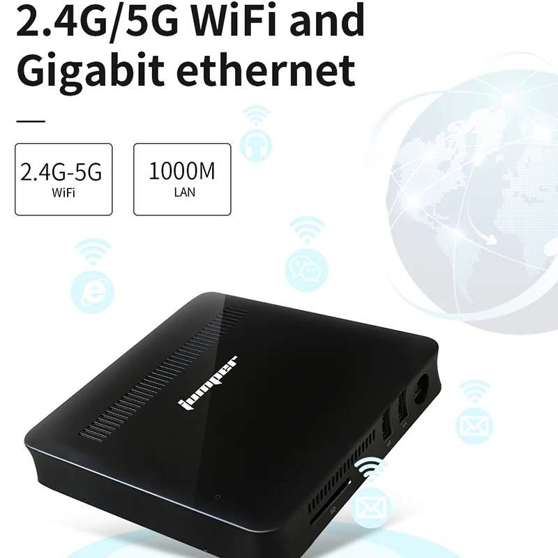 Перемычка EZbox Z8 мини ПК Intel Atom X5-Z8350 1,44 Ghz 2 GB/32 GB Windows 10 Мини компьютер 2,4G/5G WiFi 1000M LAN HDMI VGA выход