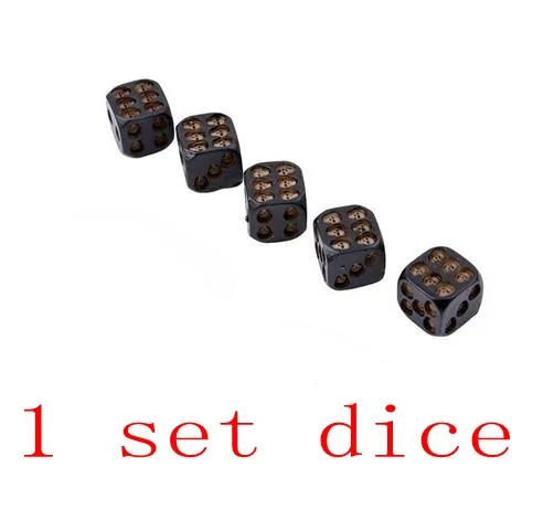 1 set 5 шт./компл. черных игральных костей с черепами шершавая поверхность череп Deluxe дьявол игральные кости покер играть в игры башня для игральных костей с Death настольные игры Аксессуары для путешествий - Цвет: 1 set