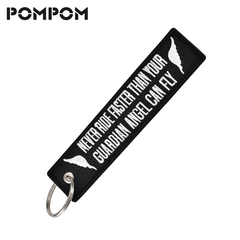 Брелок для ключей с ангелом-хранителем никогда не будет ездить быстрее, чем ваш Ангел-хранитель может летать, брелок для ключей для мотоциклов, Стич, брелок для ключей на заказ, ювелирные изделия