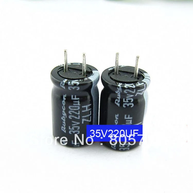 35 V 220 мкФ 8 * 11 5 мм 105 град. алюминиевый электролитический конденсатор материнской