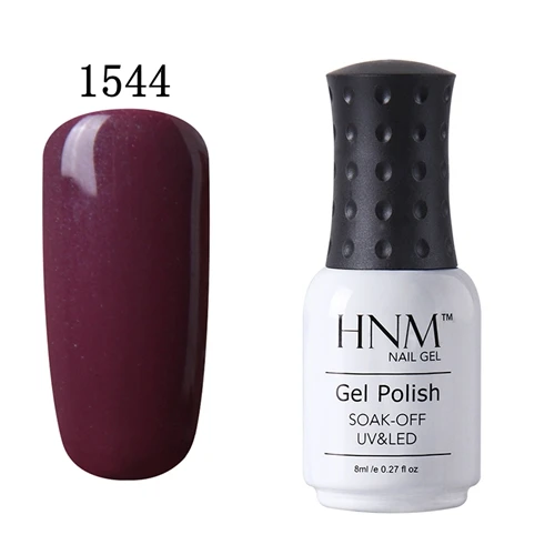 HNM 8 мл УФ-гель для ногтей светодиодный светильник Гель-лак 58 цветов Гель-лак чистые цвета Полупостоянный Гель-лак для ногтей основа - Цвет: 1544