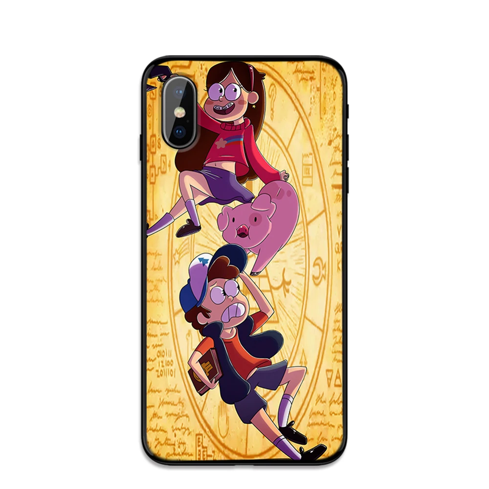 Аниме Гравити Фолз семья искусство Мягкий ТПУ чехол для Apple iPhone 6 6S 7 8 Plus 5 5S SE X XS MAX XR