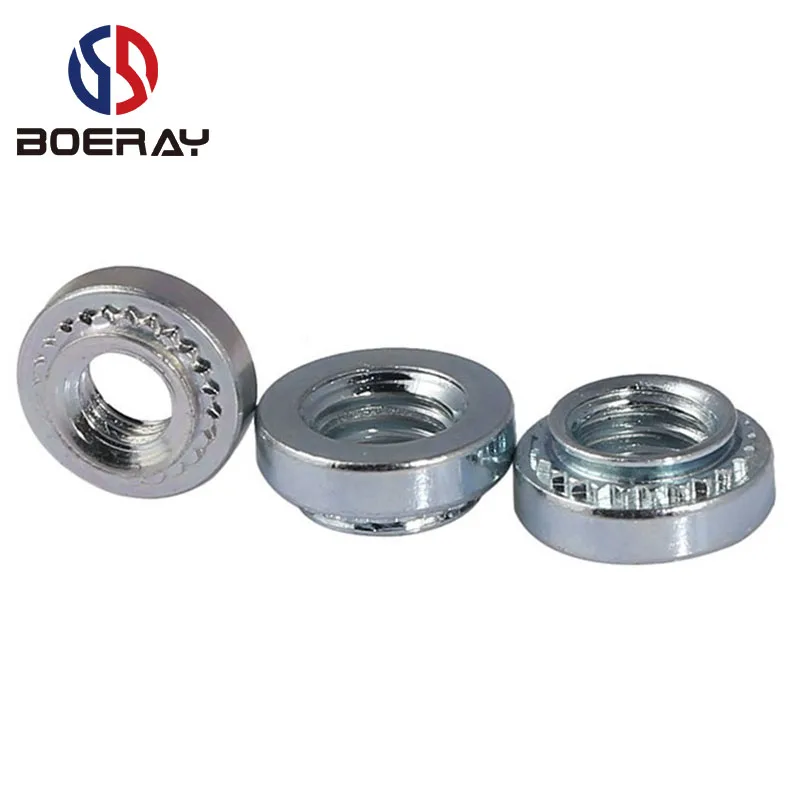 100pcs M2 M2.5 M3 M4 M5 M6 Carbon Steel Rivnut Slab Thickness 1.4mm 1.0mm 0.8mm Self-Clinching Insert Nutsert Press Rivet Nut |
