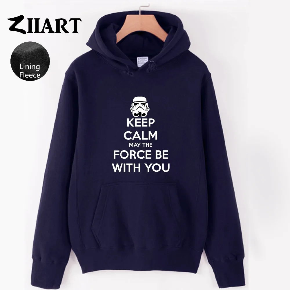 Звездные войны KEEP CALM MAY THE FORCE BE WITH YOU/Одежда для пары осенне-зимние флисовые