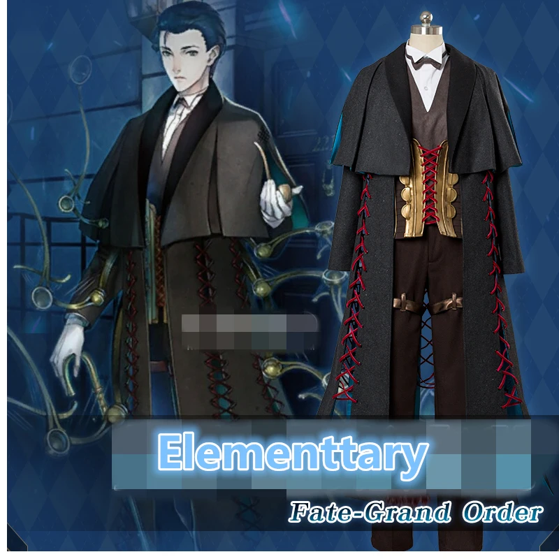 Лидер продаж карнавальный костюм Fate grand order линейка Шерлока Холмса брюки плащ