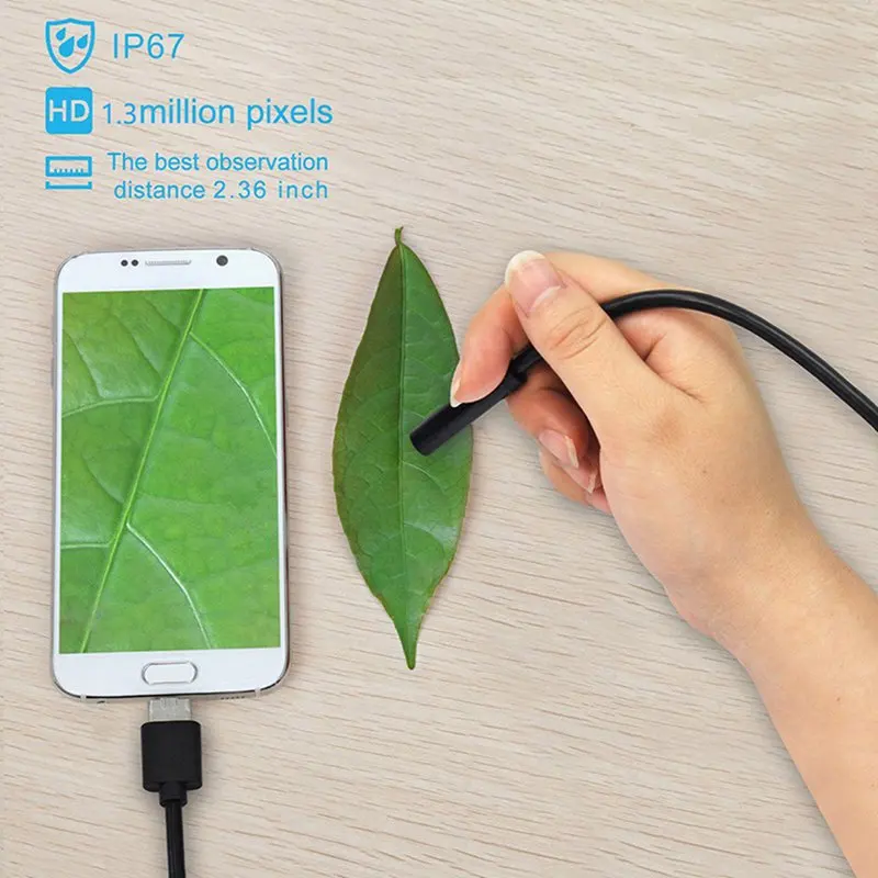 VicTsing 1m 3 в 1 Android Тип-C USB эндоскоп Камера Wi-Fi бороскоп 6 СВЕТОДИОДНЫЙ Змея Камера для Mac OS Windows Инструменты для ремонта автомобиля