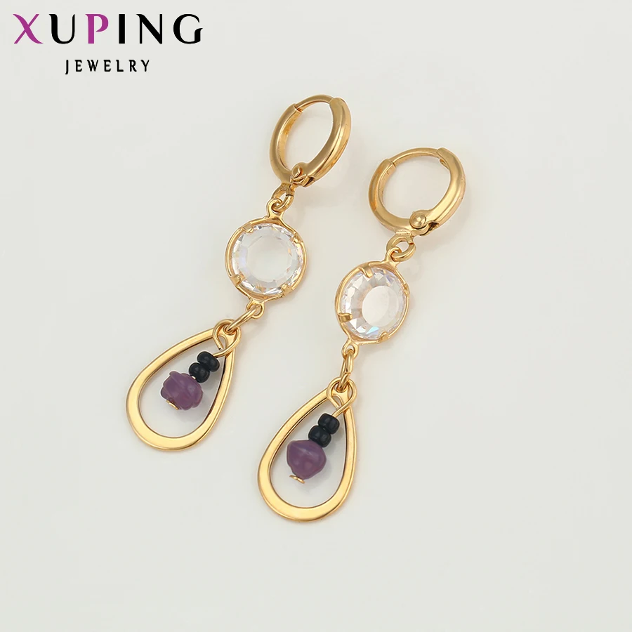 Xuping модные серьги Хорошее качество ювелирные изделия для женщин новые блестящие длинные висячие серьги свадебный красивый дизайн S26, 1-90207