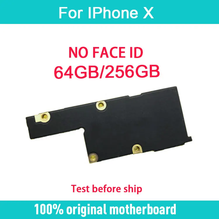 100% оригинальная разблокированная материнская плата для iPhone X без Face ID чистая iCloud