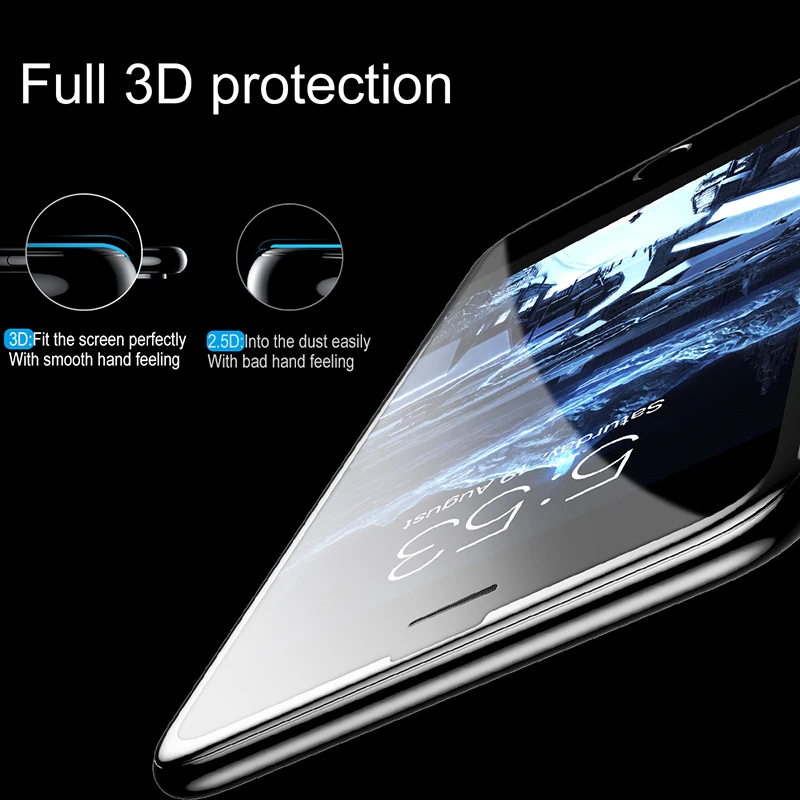 Защитная 3D пленка Baseus для iphone6 6s 7 0 23 мм мягкая из закаленного стекла с шелковым