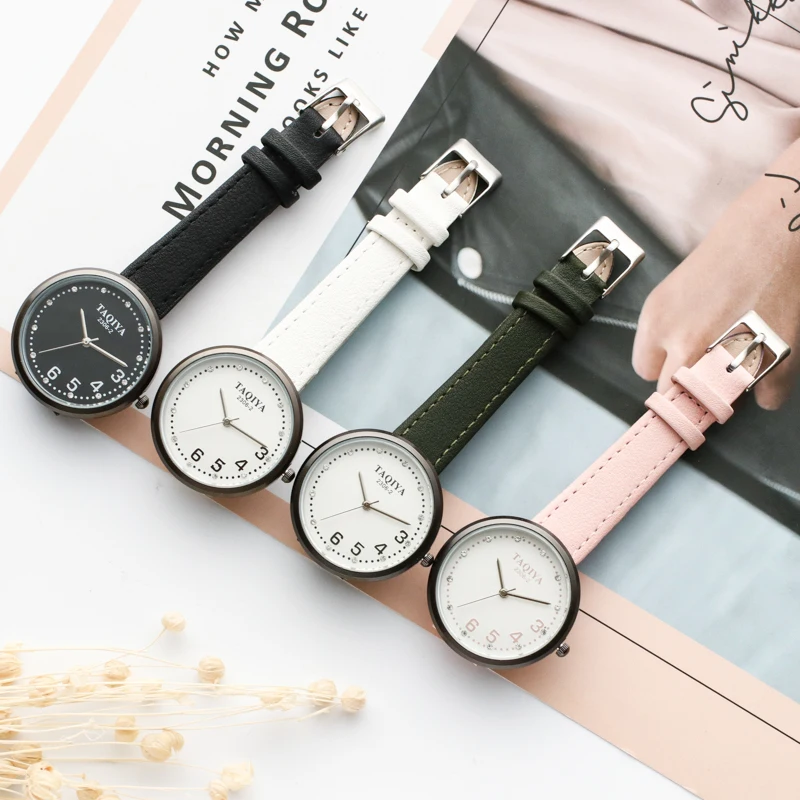 Relojes Para Mujer модные повседневные Дамские Кварцевые часы с маленьким номером ремня