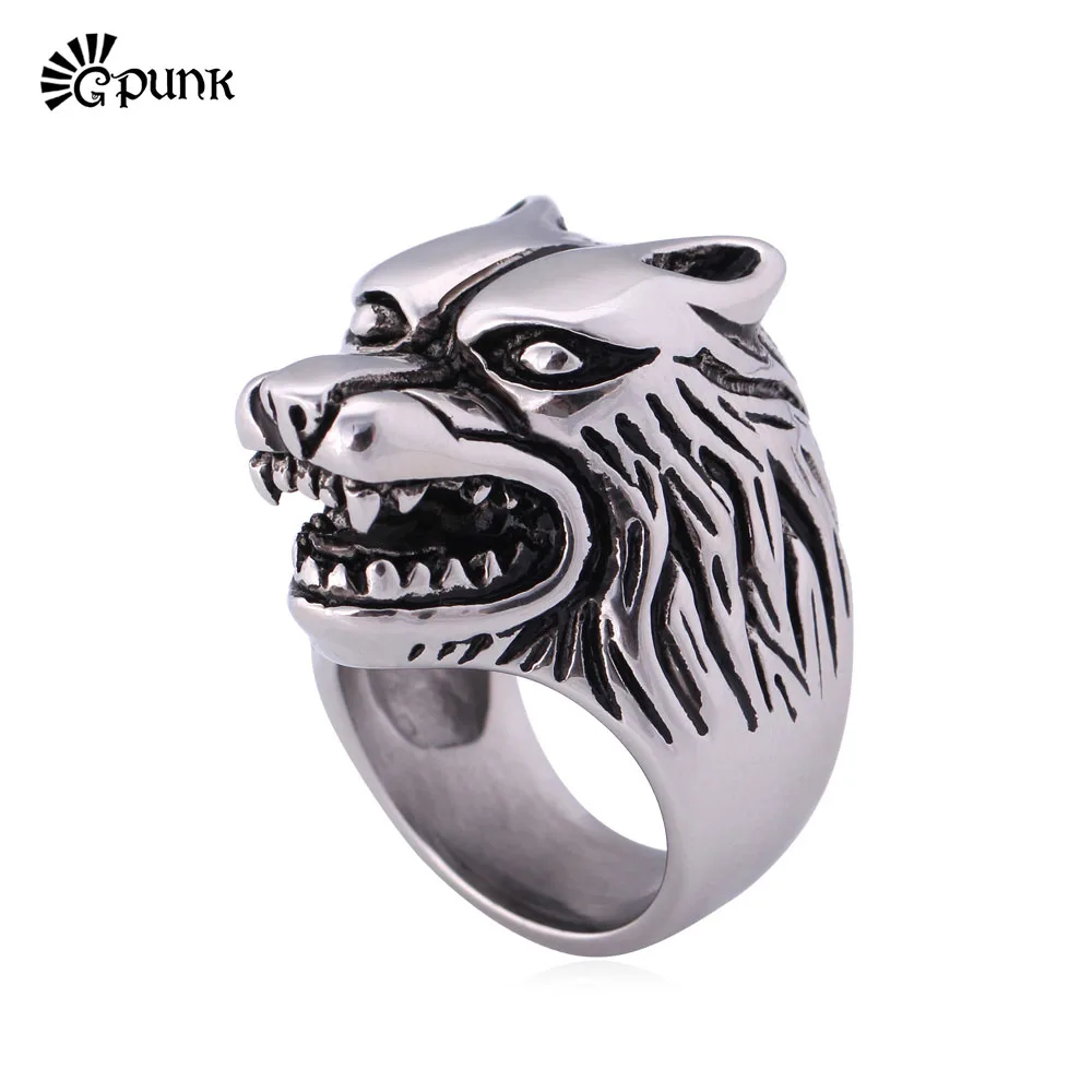 Кольцо мужское из нержавеющей стали 316L в стиле панк-рок | Украшения и аксессуары