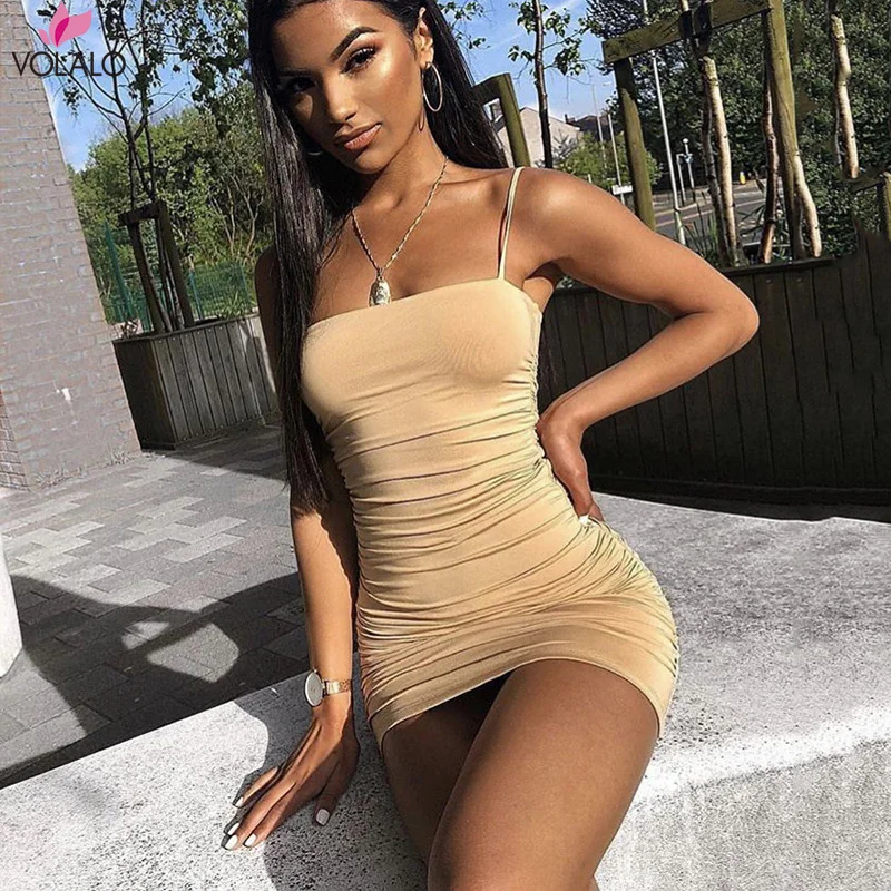 

Backless Sexy Bodycon Summer Dress 2018 Strapless Spaghetti Strap Bandage Mini Dress Party Casual Basic Beach Dress Short
