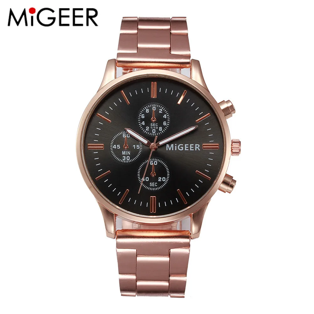 Часы наручные женские кварцевые из нержавеющей стали под розовое золото 2018|luxury