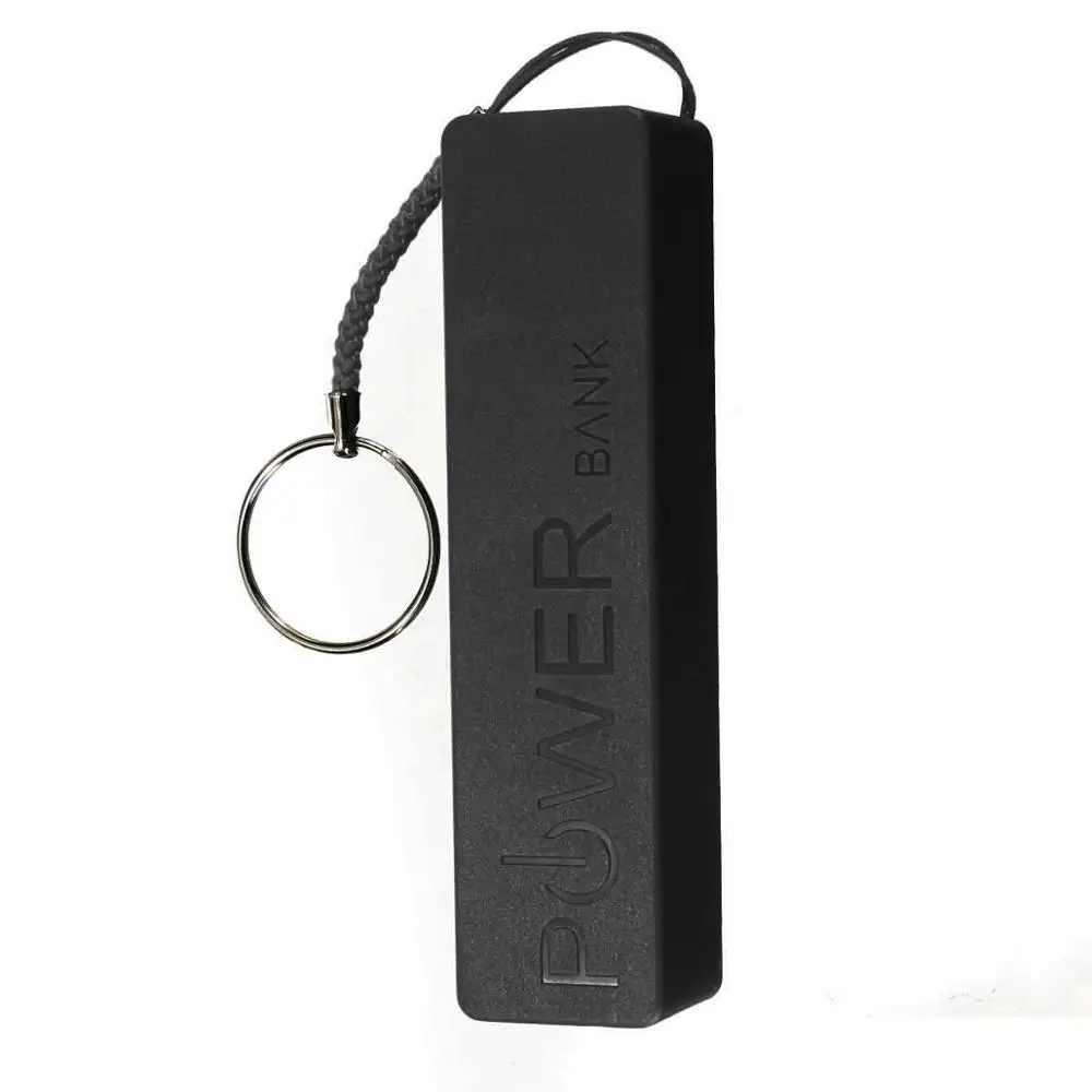 Мини Батарея Зарядное устройство чехол коробка USB Мощность DIY 18650 банка коробки/ч. подходит для всех смартфонов - Цвет: Черный