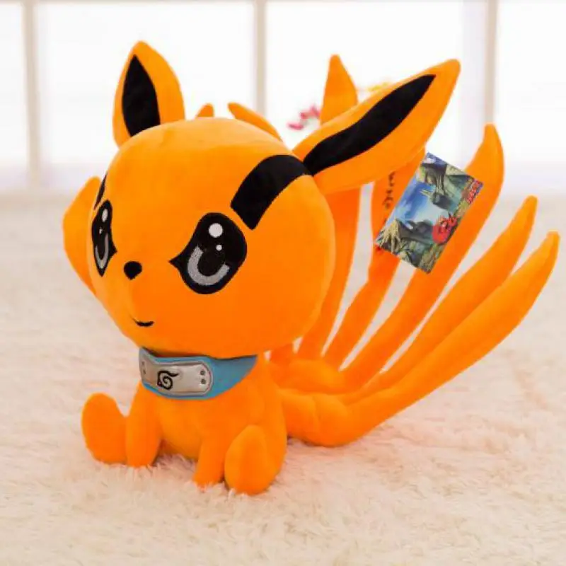 Японские Аниме игрушки 25 30 см Narutos Uzumaki Kyuubi Kurama Nine tales Fox Demon плюшевые мягкие в виде